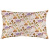 Mushroom and Floral Satin Pillow Case Silk Satin Pillowcase 1