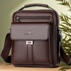 Maxoner PU Trend Retro Men's Shoulder Bag Waterproof Carry-on Bag