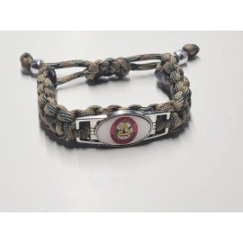 Leech Lake Band of Ojibwe Tribal Flag Adjustable Charm Bracelet Native American