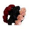 Rose Satin & Velvet Headband (Pink, 1 inch)