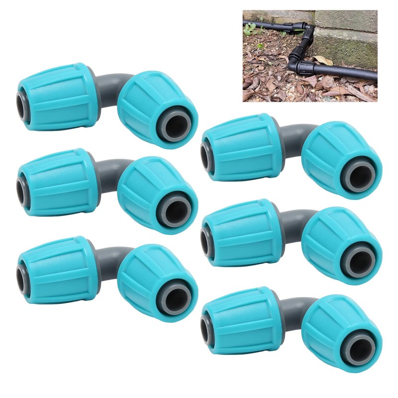 10pcs 16mm 90 Degree Hose Elbow Angle Drip Hose Lock