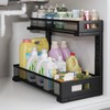 1 Pack 17IN Depth Under Sink Storage Organizer, Large 2-Tier