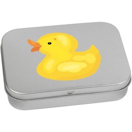 Azeeda 110mm 'Bath Toy Duck' Metal Hinged Tin/Storage Box (TT00249688)