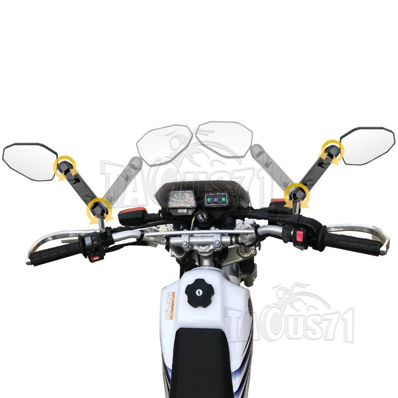 21ST Black Motorcycle Right & Left Rearview Mirrors For KTM