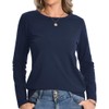 Comfy Women's Outfits Maternity Women Long Sleeve Cotton Shirts Crewneck