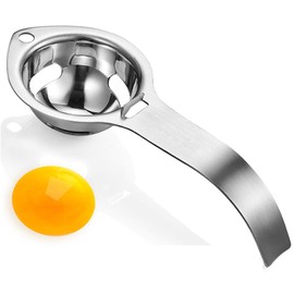 Egg Yolk Separator Stainless Steel Egg Yolk Filter Separator with Handle Egg Separator Kitchen and Egg Separator Egg Separator Stainless Steel Protein Separator Egg Yolk Separator for Separating
