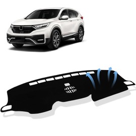 Funda para salpicadero compatible con Honda CRV CR-V 2017-2022, juego completo, tapete para tablero y almohadilla para consola central, protector de sol a medida para accesorios interiores de