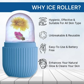 SWOSH Gesichts-Eis-Roller Mod Massagegerät | Hautpflege- und Schönheitswerkzeug für Eiswürfel, kühle Massage auf Gesicht, Auge, Kinn und Hals für frische und erfrischende Haut (Frauen und Männer)