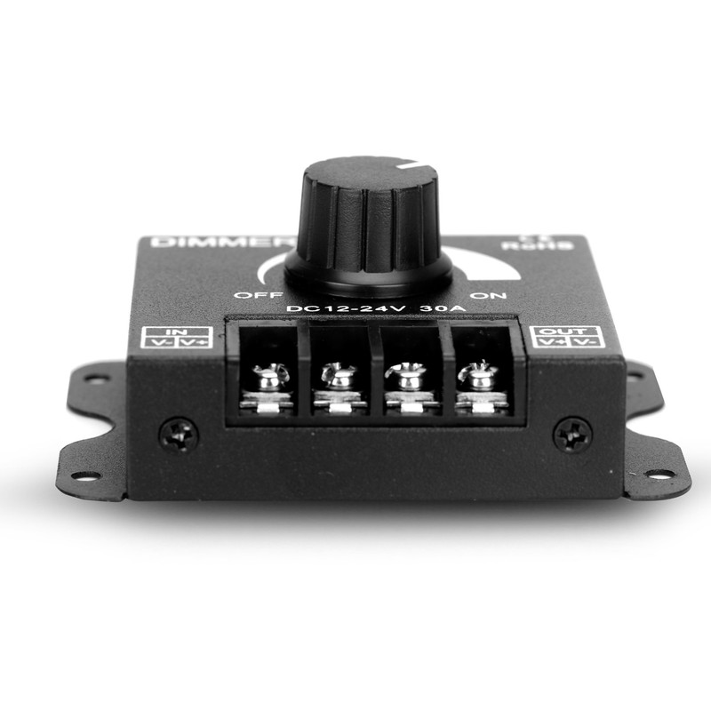 LED Dimmer DC 12V-24V Lighting Dimming Controller 30A 12 Volt
