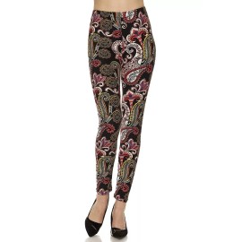 TC Collection  PLUS SIZE Buttery Soft Always Paisley Brushed Leggings TC/124