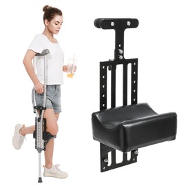 Crutch with Knee Rest Pads | Adjustable Pain Free Knee Crutch with Ergonomic Support Platform | Knee-Rest Pads for Single Leg Injuries | Crutch not Included