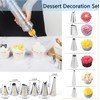 Dessert Decorating Syringe, Stainless Steel Dessert Syringe Kit Baking Tools,
