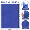 20 Sheets Glitter Tissue Paper, 20x14in Metallic Blue Little Sparkles
