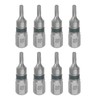 sourcing map 8pcs T8 Torx Hex Screwdriver Bit 1/4" Hex