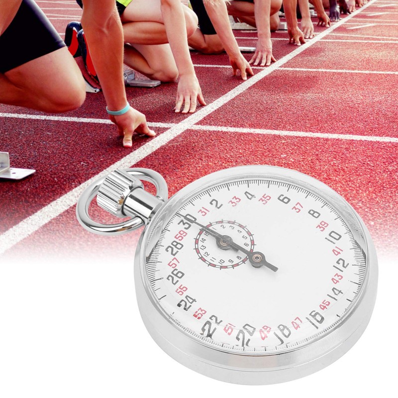 Mechanical Stopwatch, Sports Chronograph Running Timer Handheld Stopwatch for Sports