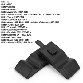 Aramox - 2 Perillas de Bloqueo Interior de Puerta Delantera/Trasera OEM: 15844616 de Repuesto para Avalanche Silverado Tahoe Yukon Escalade