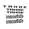 Set 5pack 3PCS for Tahoe Plus 2PCS High Country Emblems