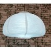 TopAAA 18” White Round Paper Lantern, Rice Paper Lamp Shade,