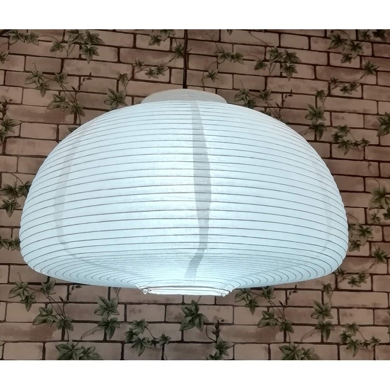 TopAAA 18” White Round Paper Lantern, Rice Paper Lamp Shade,