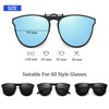 OopsMi - anteojos de sol polarizadas con clip, unisex, antideslumbrante,