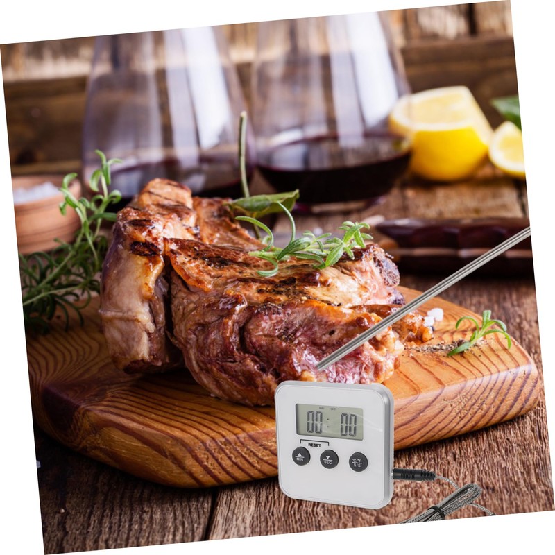 iplusmile BBQ Thermometer with Temperature Alarm Function Multipurpose Food Thermometer
