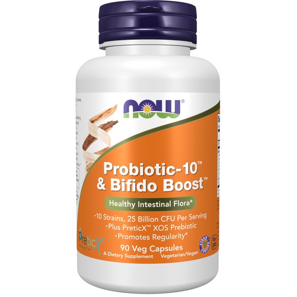 NOW Foods NOW Foods Supplements, Probiotic-10?& Bifido Boost?with 10 Strains,