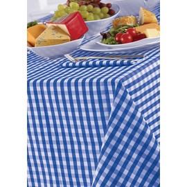 Country Look Gingham Bluebell Pack Of 4 Napkins 16in x 16in (40x40cm)