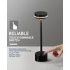 PUSU Cordless Table Lamp Set of 2, Battery Powered LED