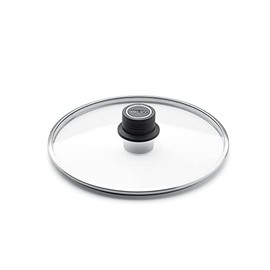 Woll Diamond Logic XR Safety Glass Lid Round Diameter 24 cm with Permanent Vent Transparent