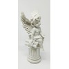 JRose Collections Praying Angel Cherub Sitting on Pillar Wings Baby