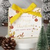 Pack of 12 Small Christmas Gift Bags with Silk Ribbons