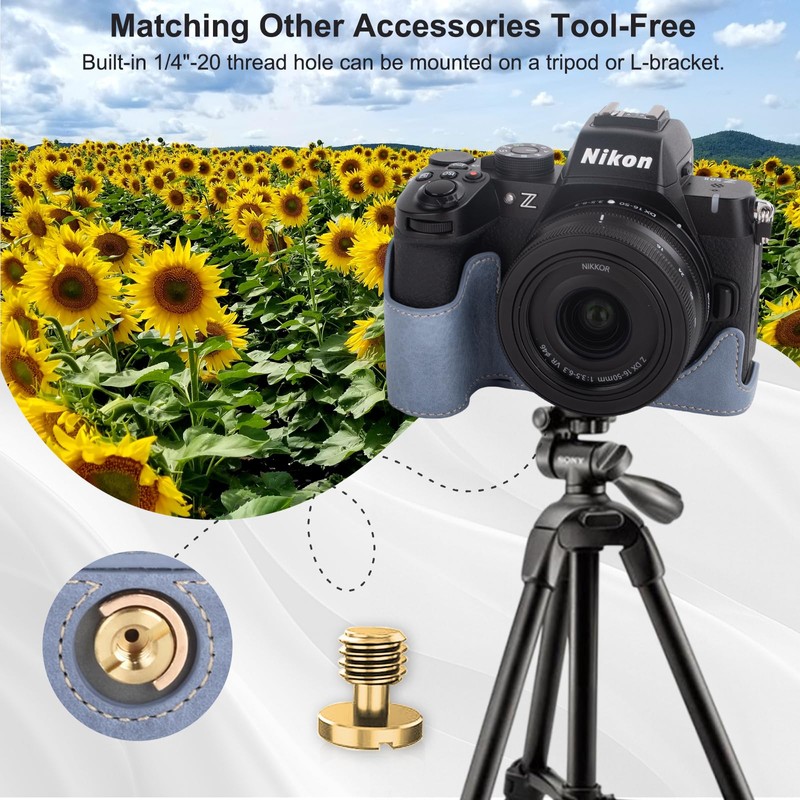VOVMOEYA Protective Camera Case for Nikon Z50 II Mirrorless Camera,for