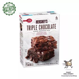 Betty Crocker Hershey’s Fudge Brownie Mix, Triple Chocolate (20 oz., 4 pk.)