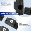 MAOPINER 4 Pack Rubber Vibration Isolator Mounting Bracket with 4