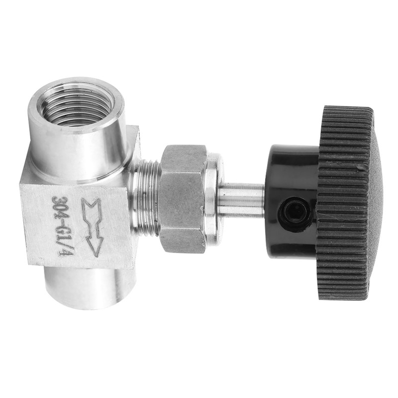 Stainless Steel BSPP Female Thread Straight Needle Valve for Water