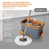 Casabella Microfiber Spin Mop and Bucket System with Replacement Head