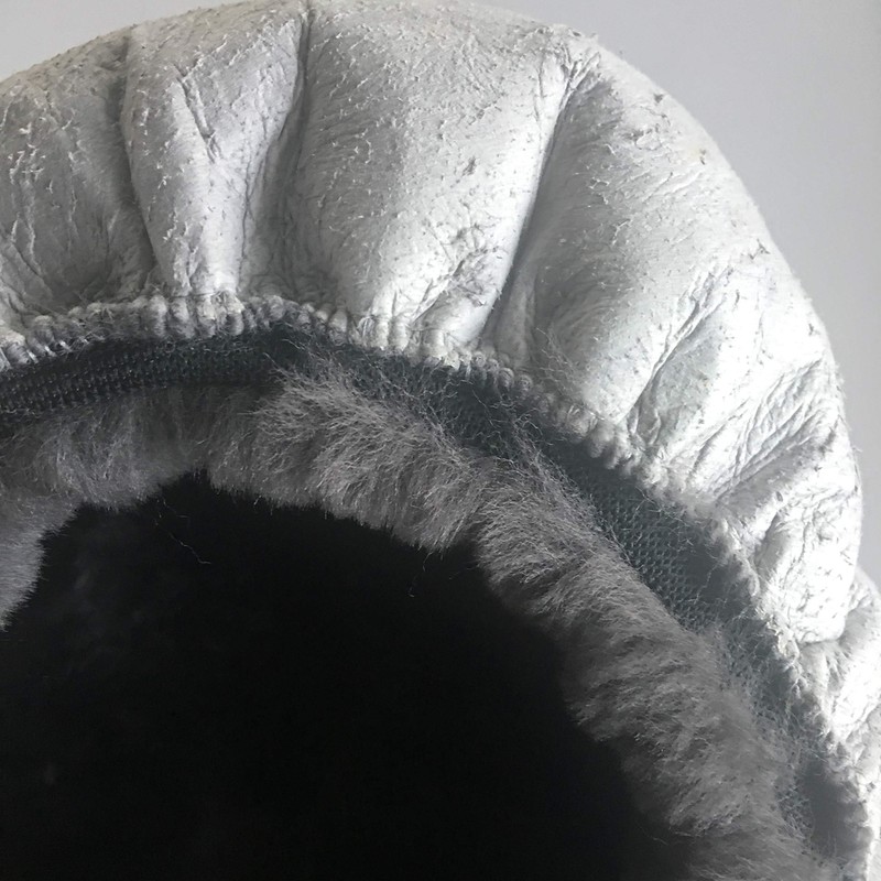 DUMI Sheepskin Bicycle Saddle Cover - Soft Grey Lambskin Bicycle