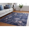 Feizy Mathis Contemporary Navy Blue/Blue Rug, 10'-6" x 14' Area