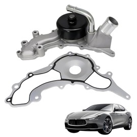 FZJDSD Water Pump and Gasket Compatible with Maserati Ghibli 3.0 V6 2014 2015 2016 2017 Replace 297912 299667