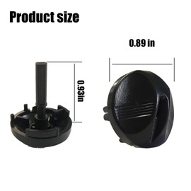 2-Pack Black Control Dial Knob Compatible with Honeywell Water Heater Gas Valve,w/Spring. Plastic Control Dial Knob Replacement parts for Water heater,Fit for WV8840B,WV8840A, WV8840B1042 And More
