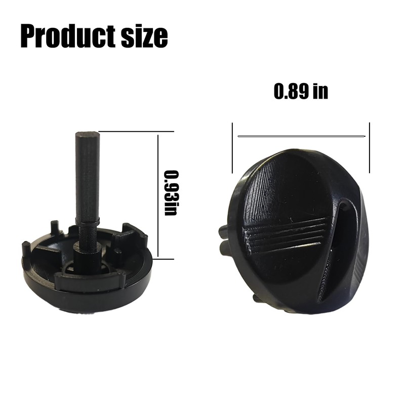 2-Pack Black Control Dial Knob Compatible with Honeywell Water Heater
