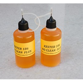 2x50 ml. KESTER 186 Soldering Solder Liquid Flux Reflow NO CLEAN ROSIN FLUX