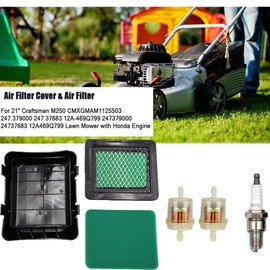 LIZAPUS Air Filter Cover & Air Filter Compatible with 21"" Craftsman M250 CMXGMAM1125503 247.379000 247.37683 12A-469Q799 247379000 24737683 12A469Q799 Lawn Mower