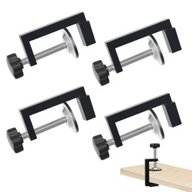 4 Pcs G Clamps for Woodwork, Adjustable C Wood Clamps, Heavy Duty Universal WoodClamps, Small Screw Table Bar Clamps for Carpentry DIY Projects Woodworking