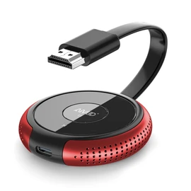 TIMBOOTECH Wireless HDMI Transmitter Red, Connect Various Devices Like laptops, Tablets, Up to 8 Transmitters