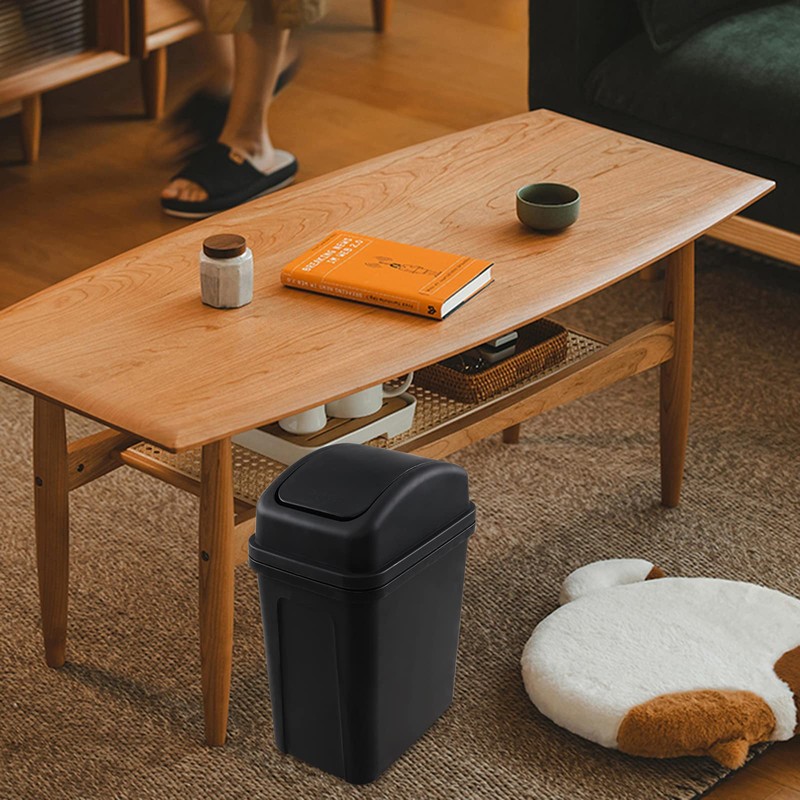 Idotry 1.8 Gallon / 7 Liter Plastic Trash Can, Small