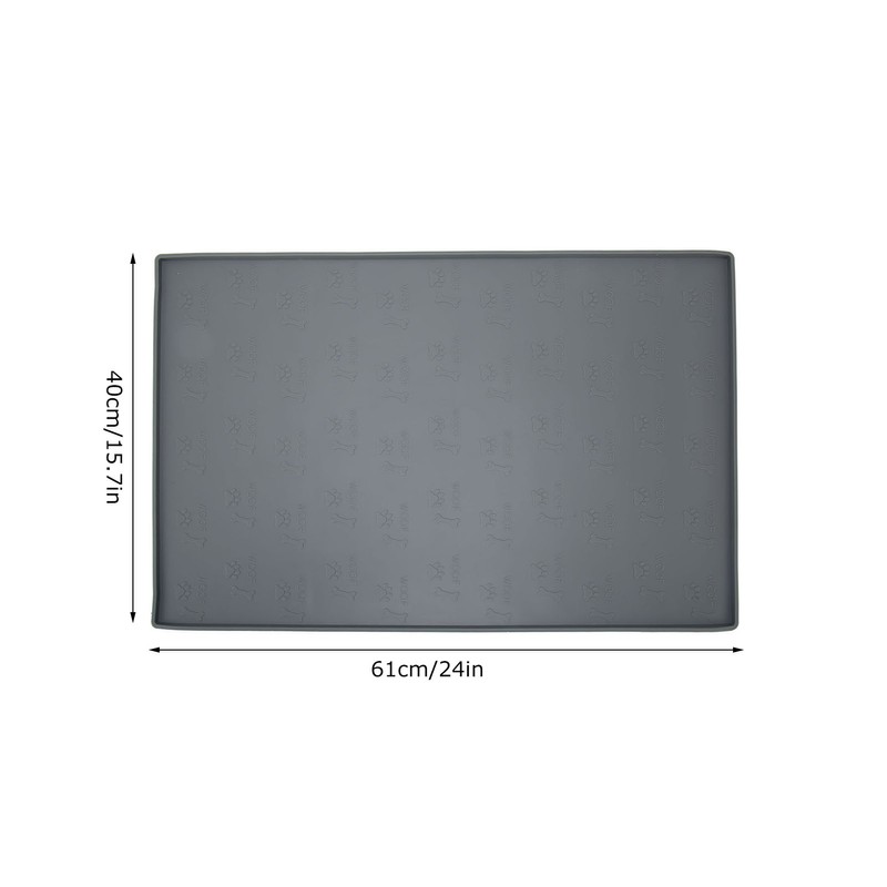 Pet Placemat Prevent Spill Dishwasher Safe Slip Proof Waterproof Silicone