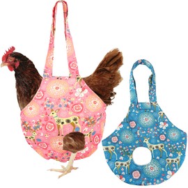 2Pcs Chicken Holder Bag, Chicken Medic Bag Chicken Carrier with Handle Chicken Supplies Catching Hand Bag for Hen Rooster Poultry Chicken Transport