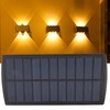 Solar Lights Outdoor IP67 Waterproof 4 LED Solar Fence Lights