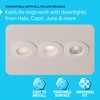 KastLite 3-Pack Custom Size White Goof Rings | Recessed Light